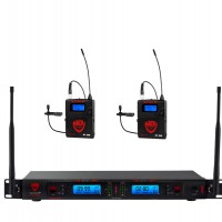 NADY 2W-1KU LT/O 雙通道真分集無線領夾系統（全向微型領夾話筒）